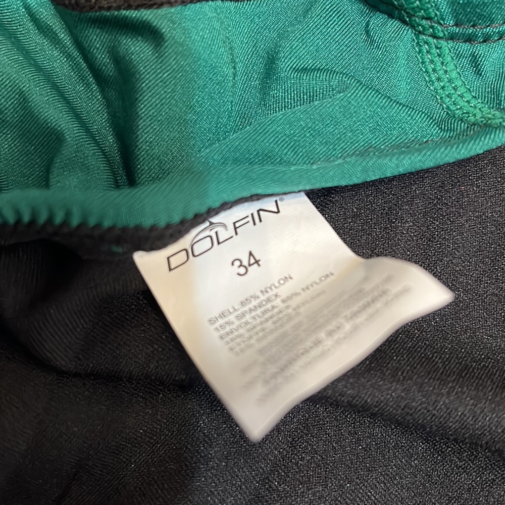 Womens Basic Panel Black/Green Performance Back S… - image 3